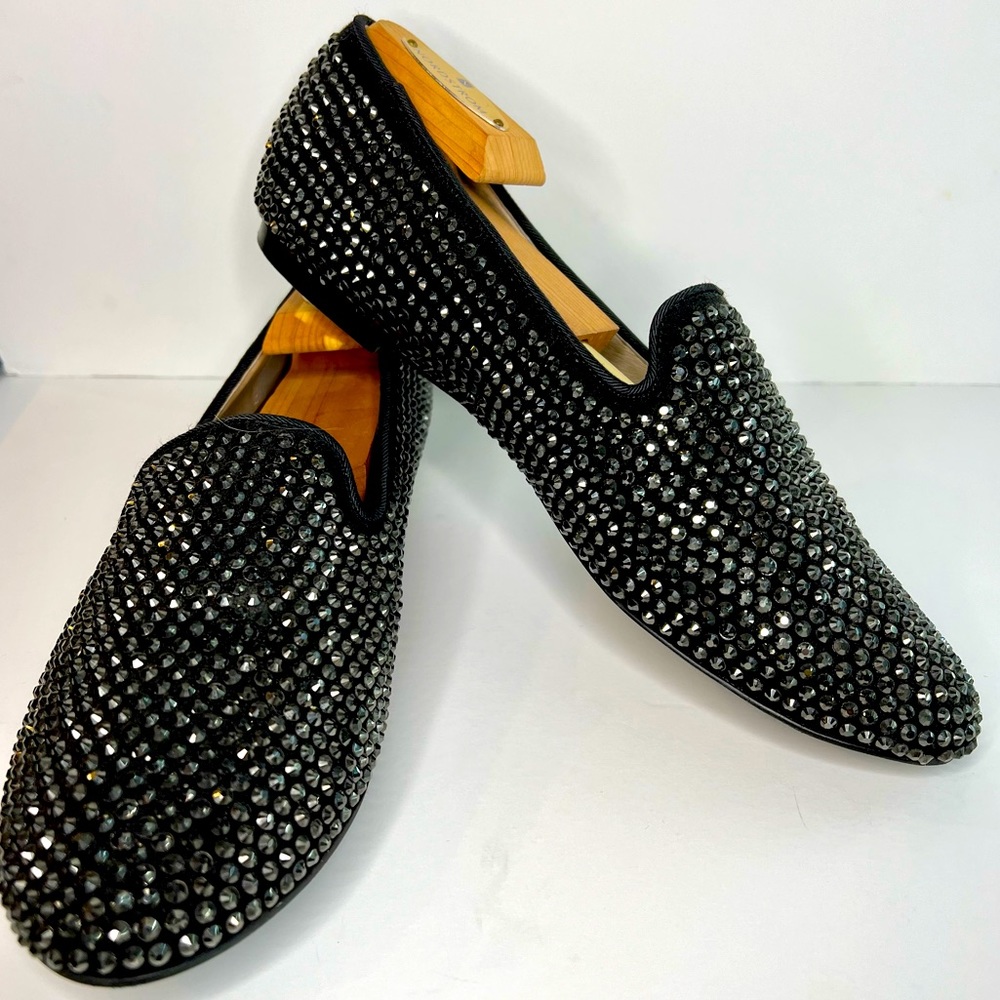 Steve Madden 8M Black Studded Loafers